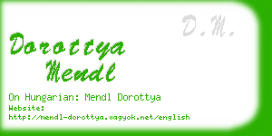 dorottya mendl business card